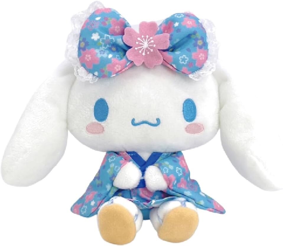 Sanrio Character Cinnamoroll Stuffed Toy S (Sakura Kimono) Plush Doll New Japan