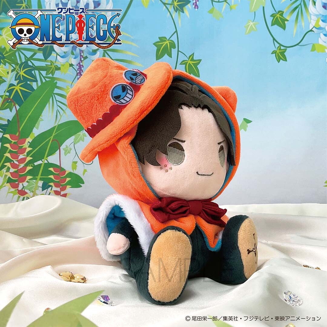 One Piece Kemopon Plush toy Portgas D. Ace Japan Limited New