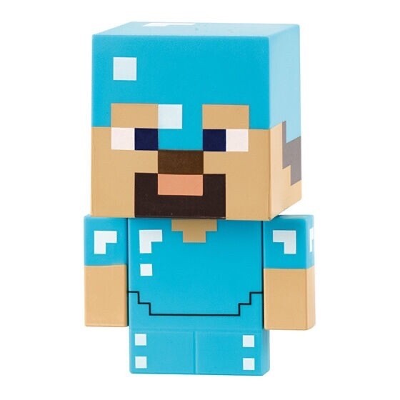 Bandai CapChara Minecraft 3 Gashapon Capsule Figure Full Set of 4 Japan