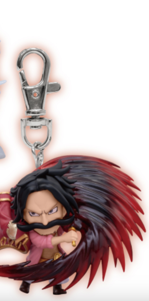 One Piece Figure Keychain Luffy, Shanks & Roger 3 Types set Prize Bandai