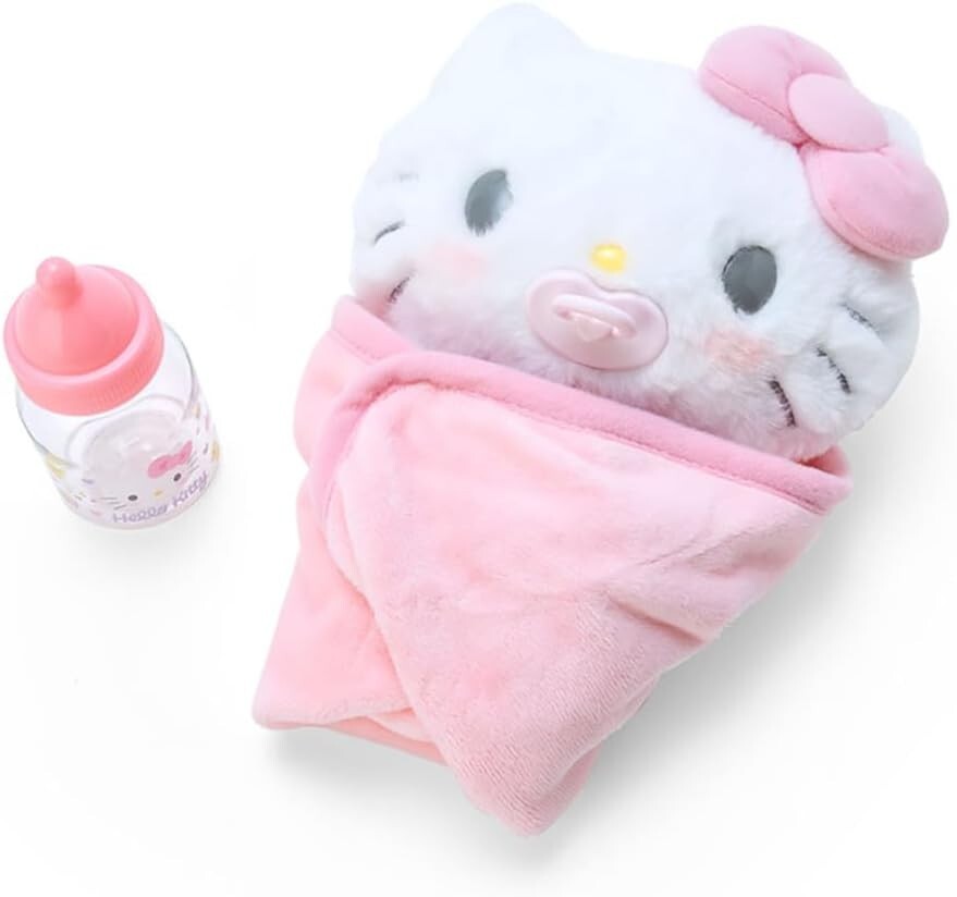 Hello Kitty Baby Plush Toy Care Set Character Goods Sanrio Official JPN New