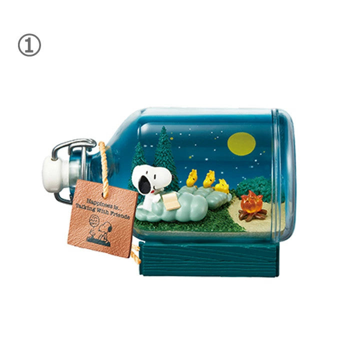RE-MENT SNOOPY & FRIENDS Terrarium Happiness with Snoopy 6 Complete Set NEW