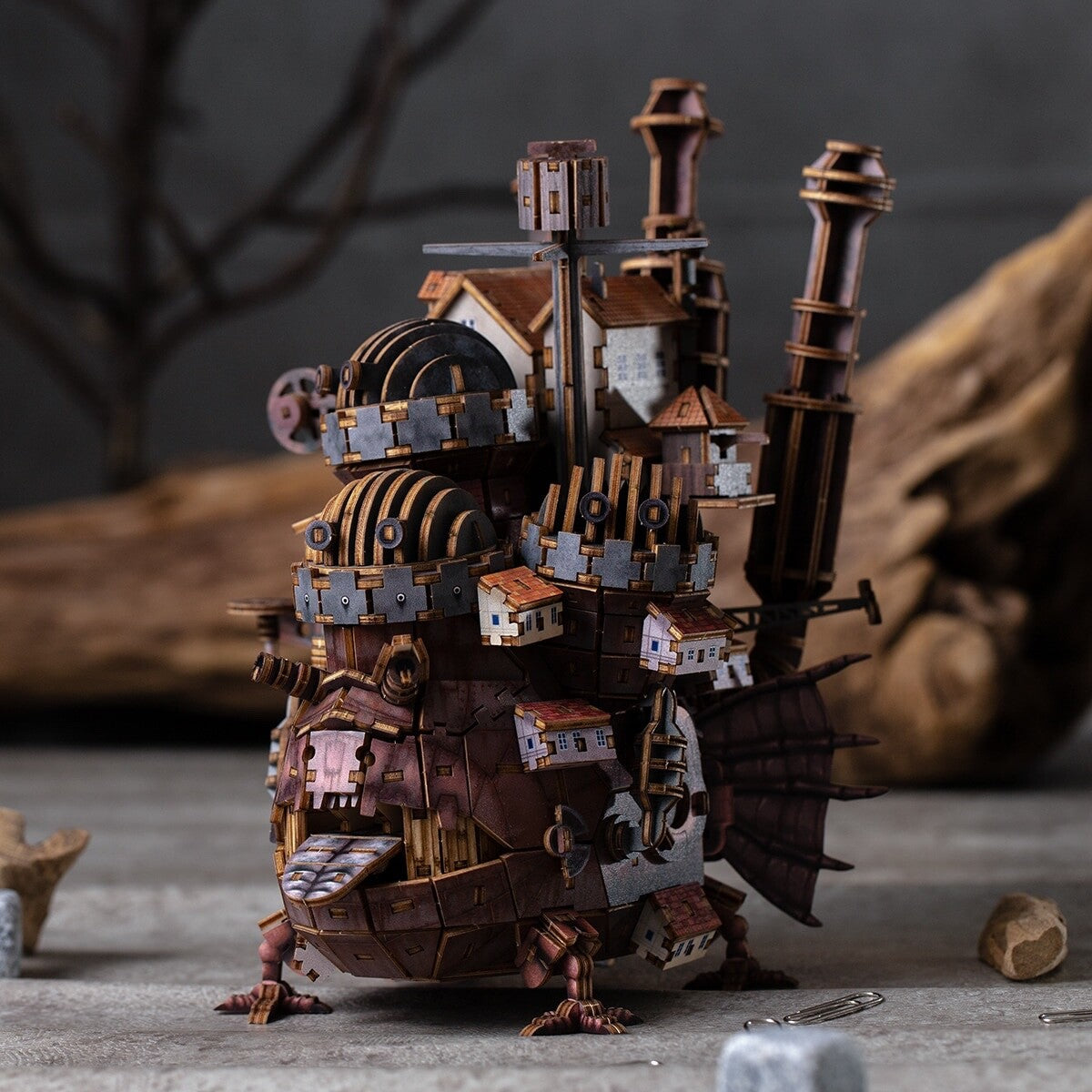 ki-gu-mi Studio Ghibli Howl's Moving Castle Color Version Wooden 3D Puzzle NEW