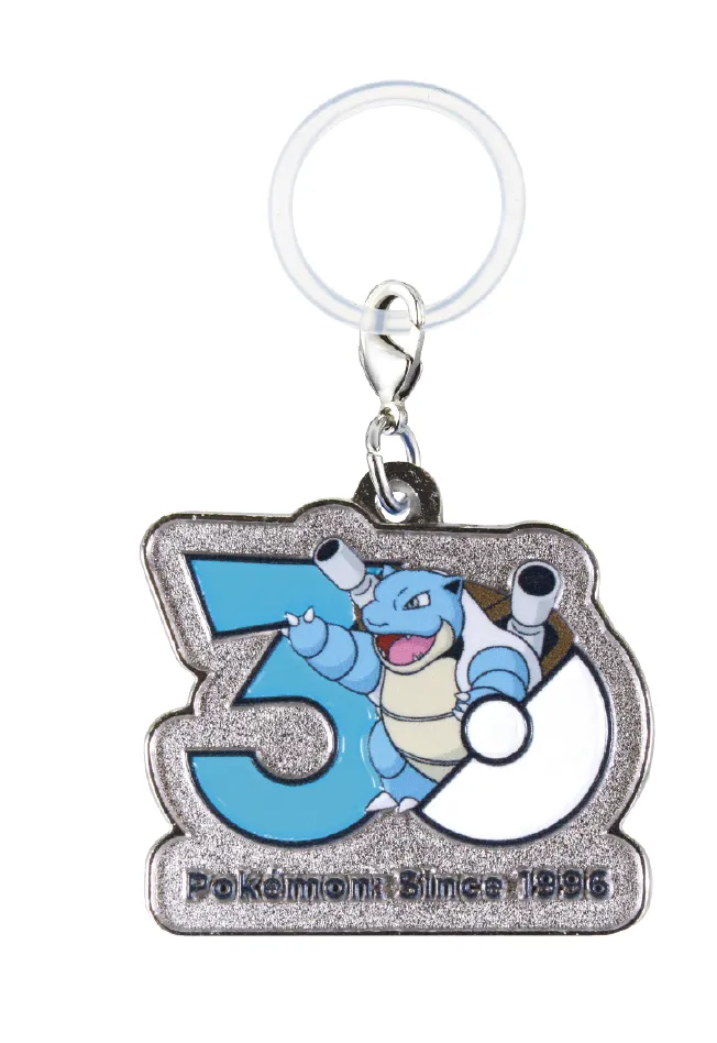 Pokemon 30th Anniversary Metal Charm Mascot Keychain Japan Limited Collectible