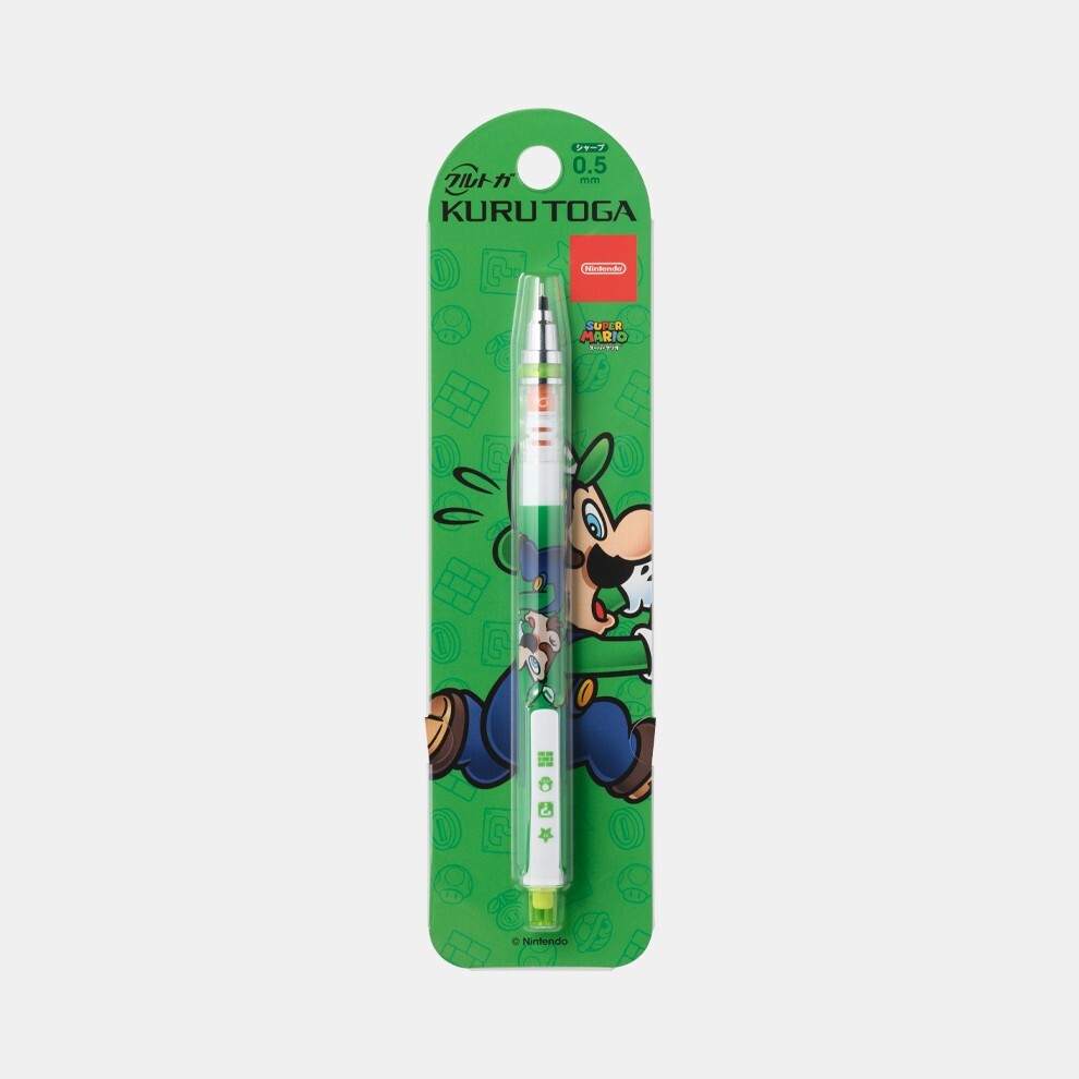 Super Mario Luigi KURUTOGA pencil NEW Nintendo store Japan