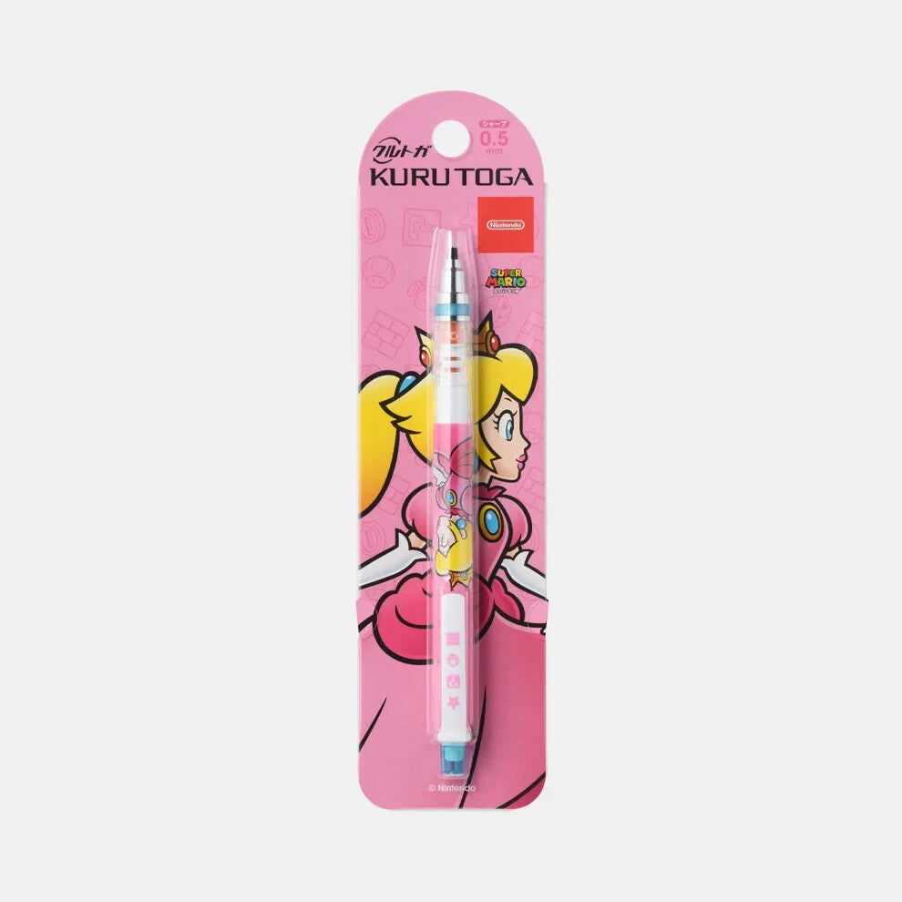 Super Mario Princess Peach KURUTOGA pencil 1 SET NEW Nintendo store Japan