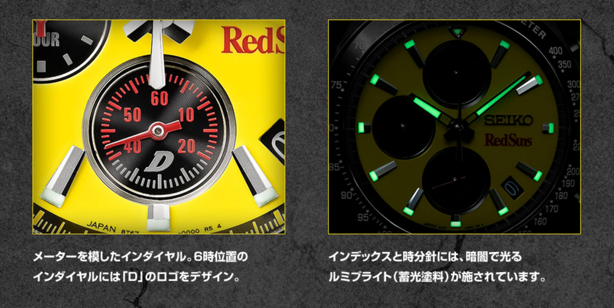 Pre-sale Initial D x SEIKO Keisuke Takahashi RX-7 FD3S Chronograph Watch Limited 1995