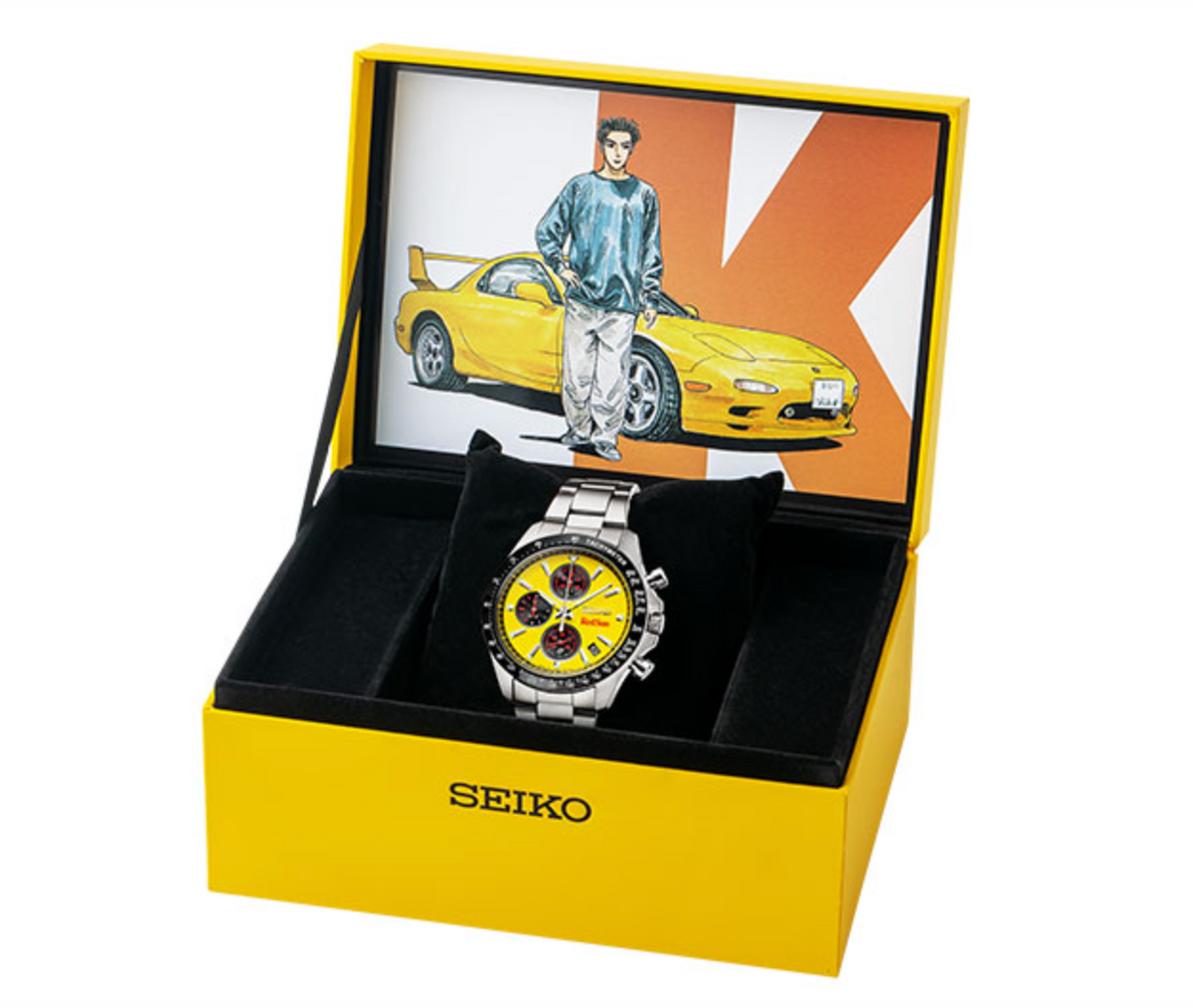 Pre-sale Initial D x SEIKO Keisuke Takahashi RX-7 FD3S Chronograph Watch Limited 1995