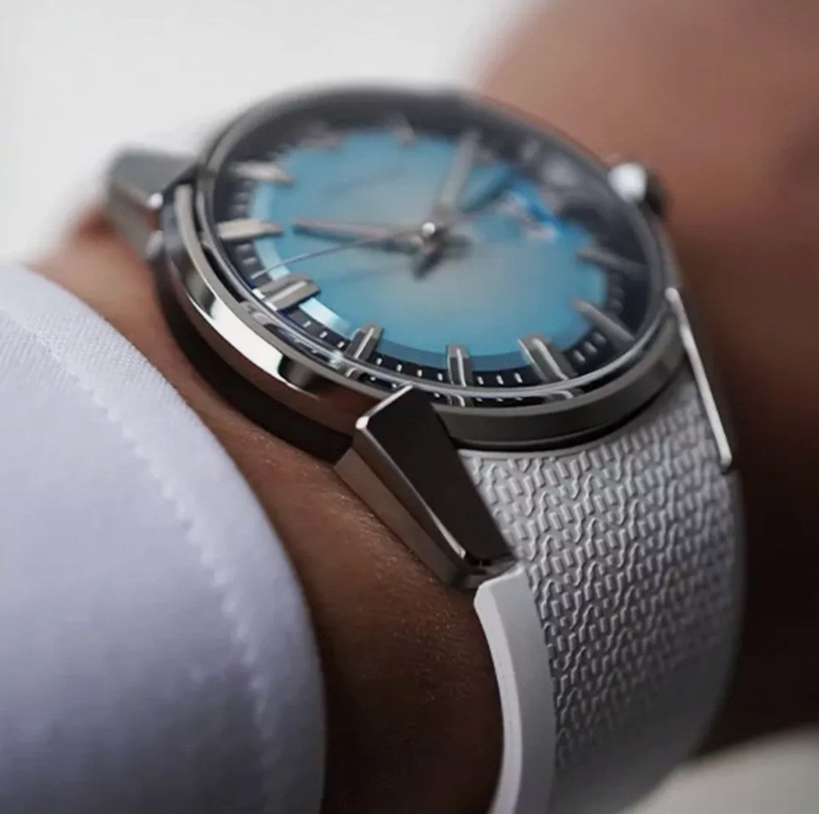 Minase Watch vm14-rwhgib-ssd 41mm Ice Blue Japan