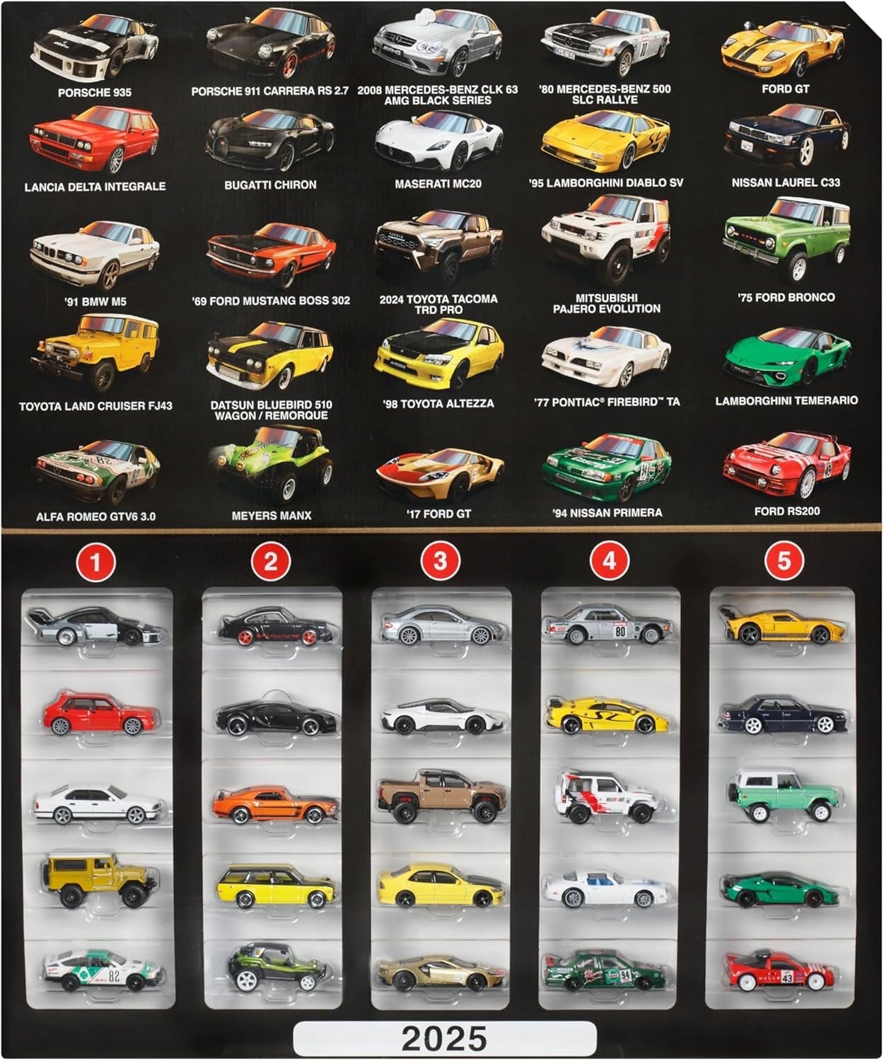 Hot Wheels Boulevard 25 Car Factory Set Diecast Mini Cars Mattel
