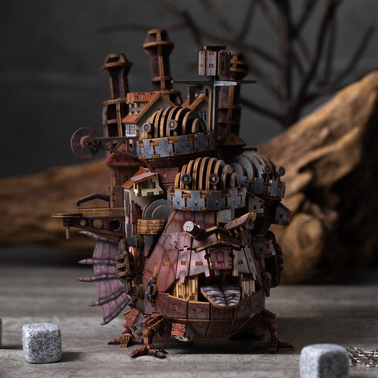 ki-gu-mi Studio Ghibli Howl's Moving Castle Color Version Wooden 3D Puzzle