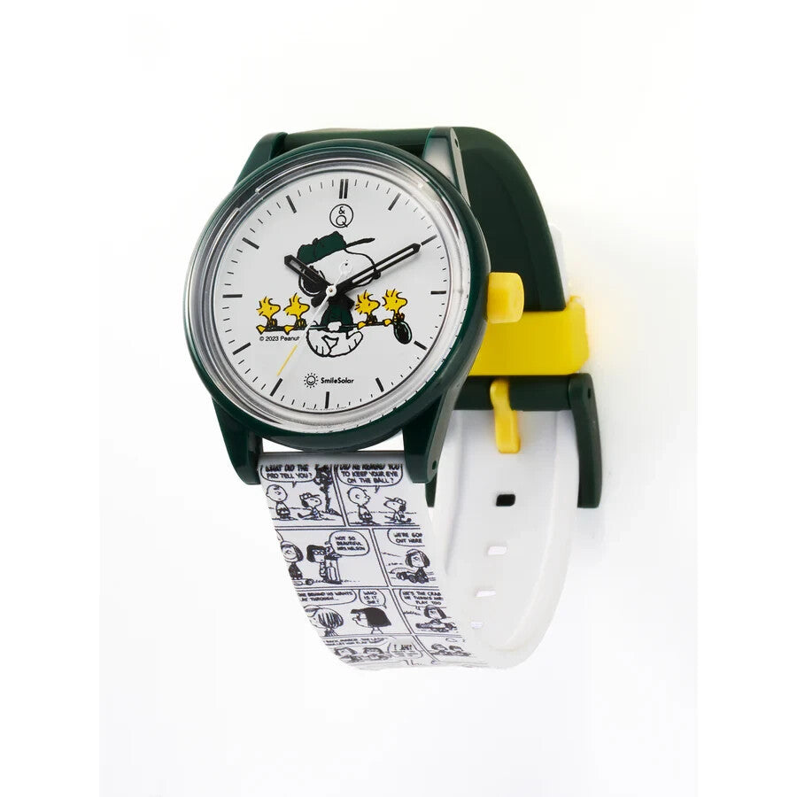 Q&Q Smile Solar x PEANUTS Collection R02A-510VK Q & Q Wrist Watch Snoopy Green