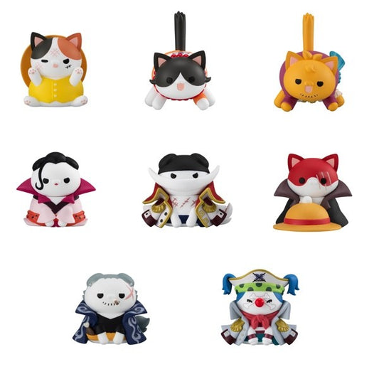 MegaHouse MEGA CAT PROJECT ONE PIECE NYAN PIECE: Luffy & Summit War 8Pack BOX