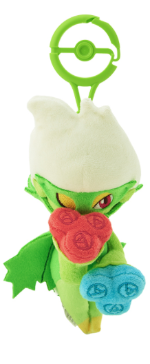 Pokemon Center Original Scented Mascot Roserade Fomantis Lurantis Comfey Set