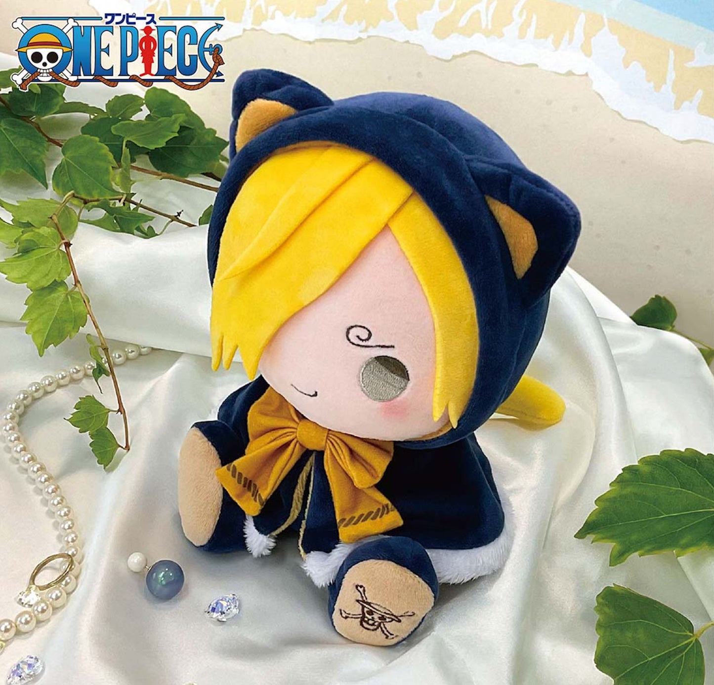ONE PIECE Plush doll KEMOPON Sanji Japan NEW