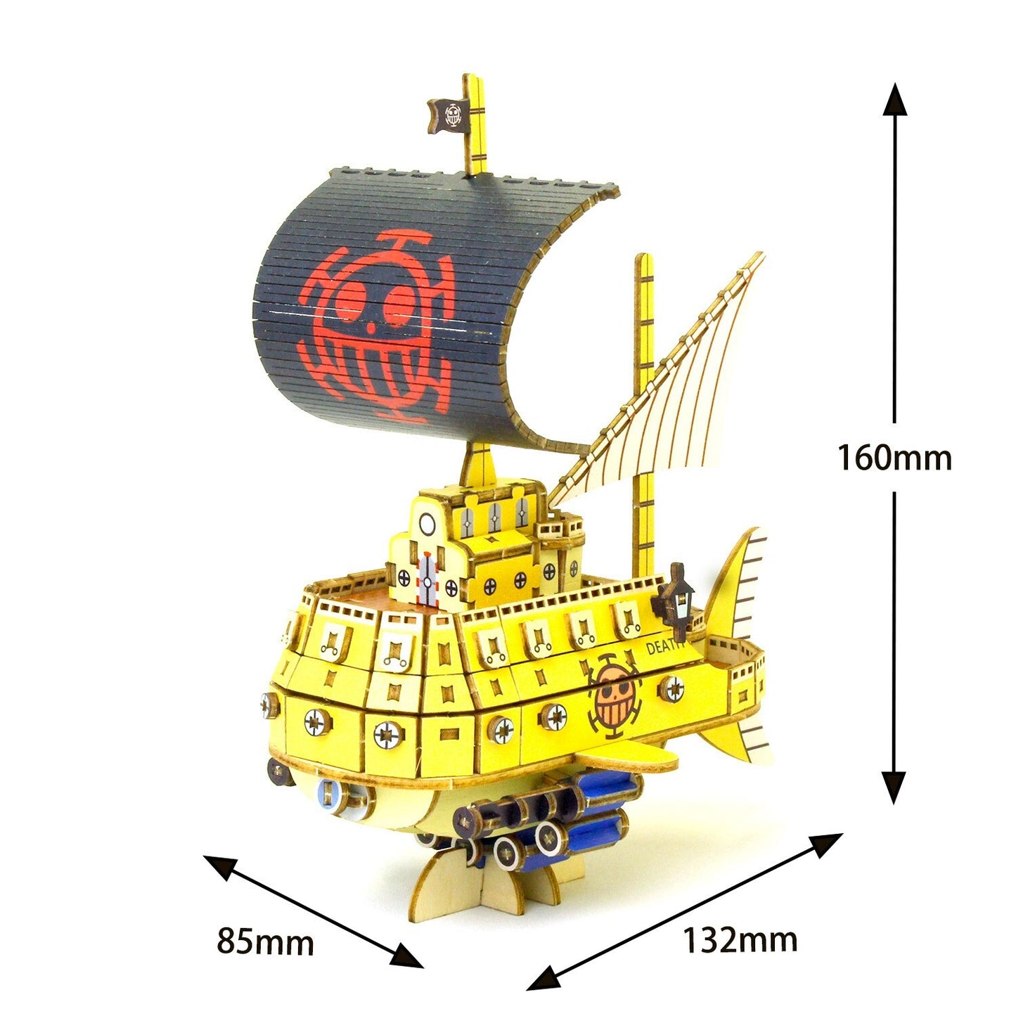 AZONE Wooden Art ONE-PIECE of Trafalgar Law submarine kigumi 3D puzzle New F/S