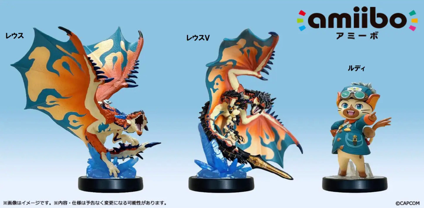 Nintendo Amiibo Monster Hunter Stories 3 Rathalos Rathalos V & Rudy Set of 3