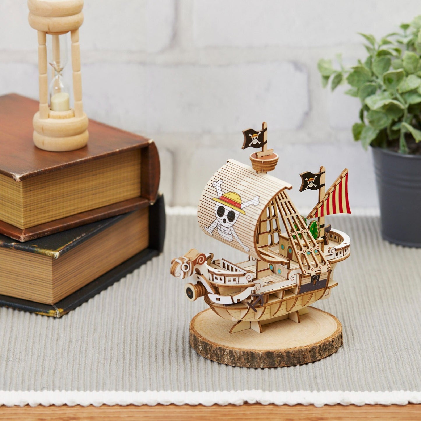 Wooden Art ki-gu-mi ONE PIECE Going Merry Wooden 3D Craft Puzzle Japan F/S NEW