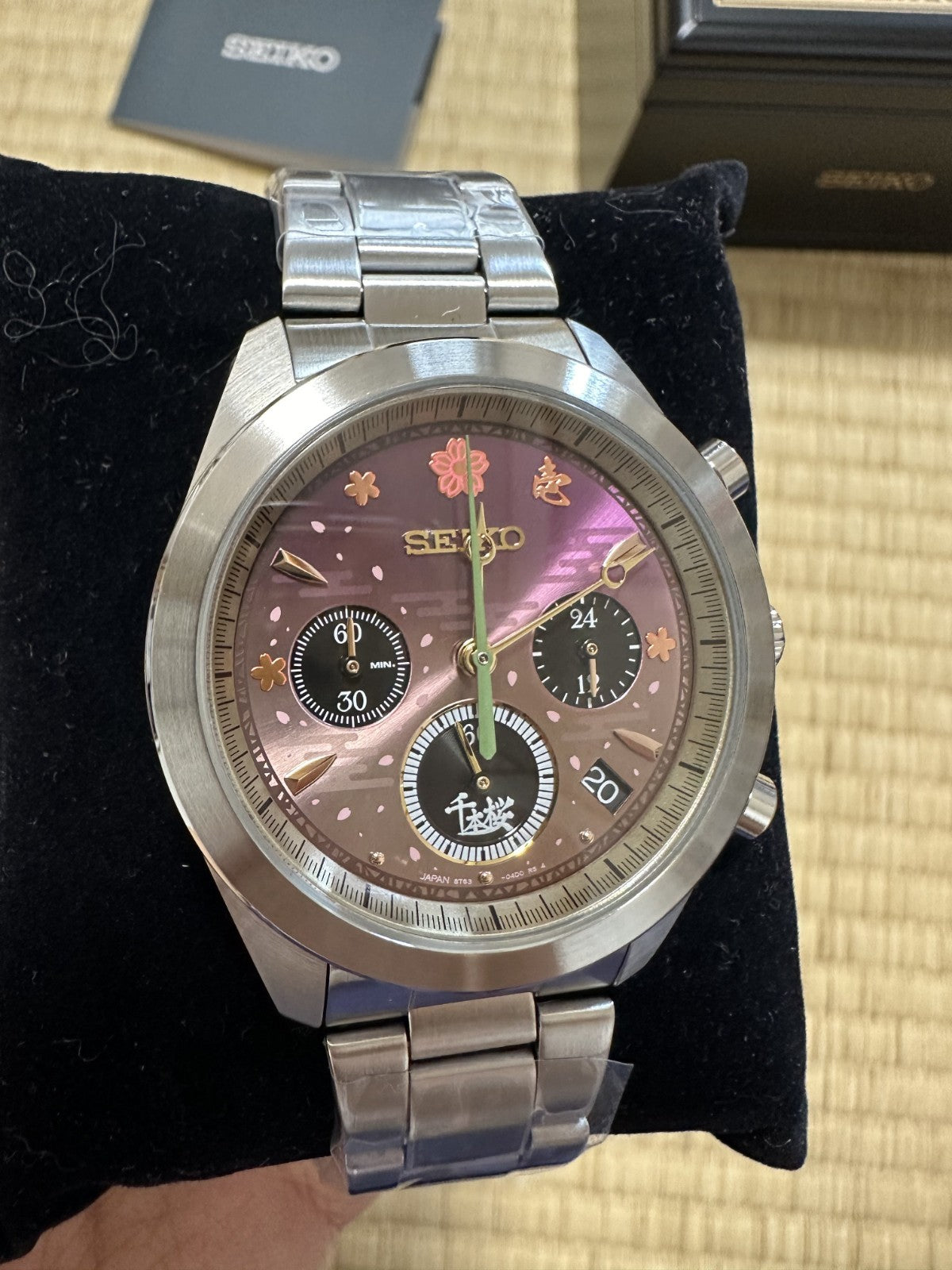 Seiko x Hatsune Miku Senbonzakura collaboration watch with music box