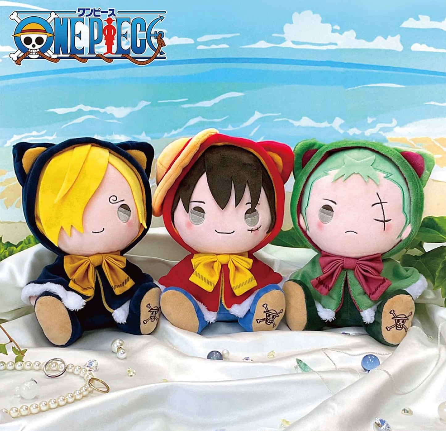 ONE PIECE Plush doll KEMOPON Sanji Japan NEW