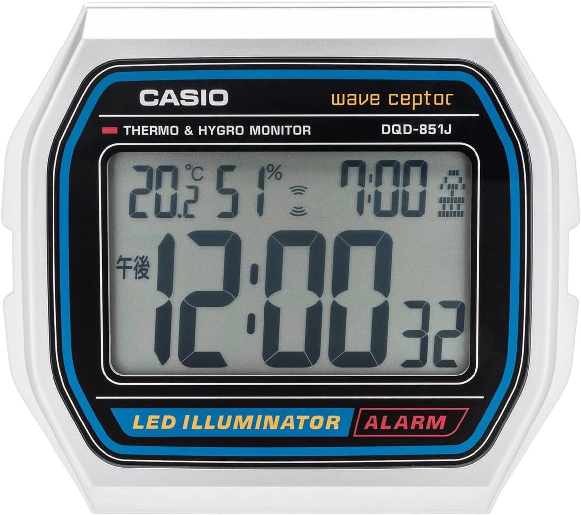 Casio WAVE CEPTOR A158WA electric wave alarm clock DQD-851J-8JF Japan New