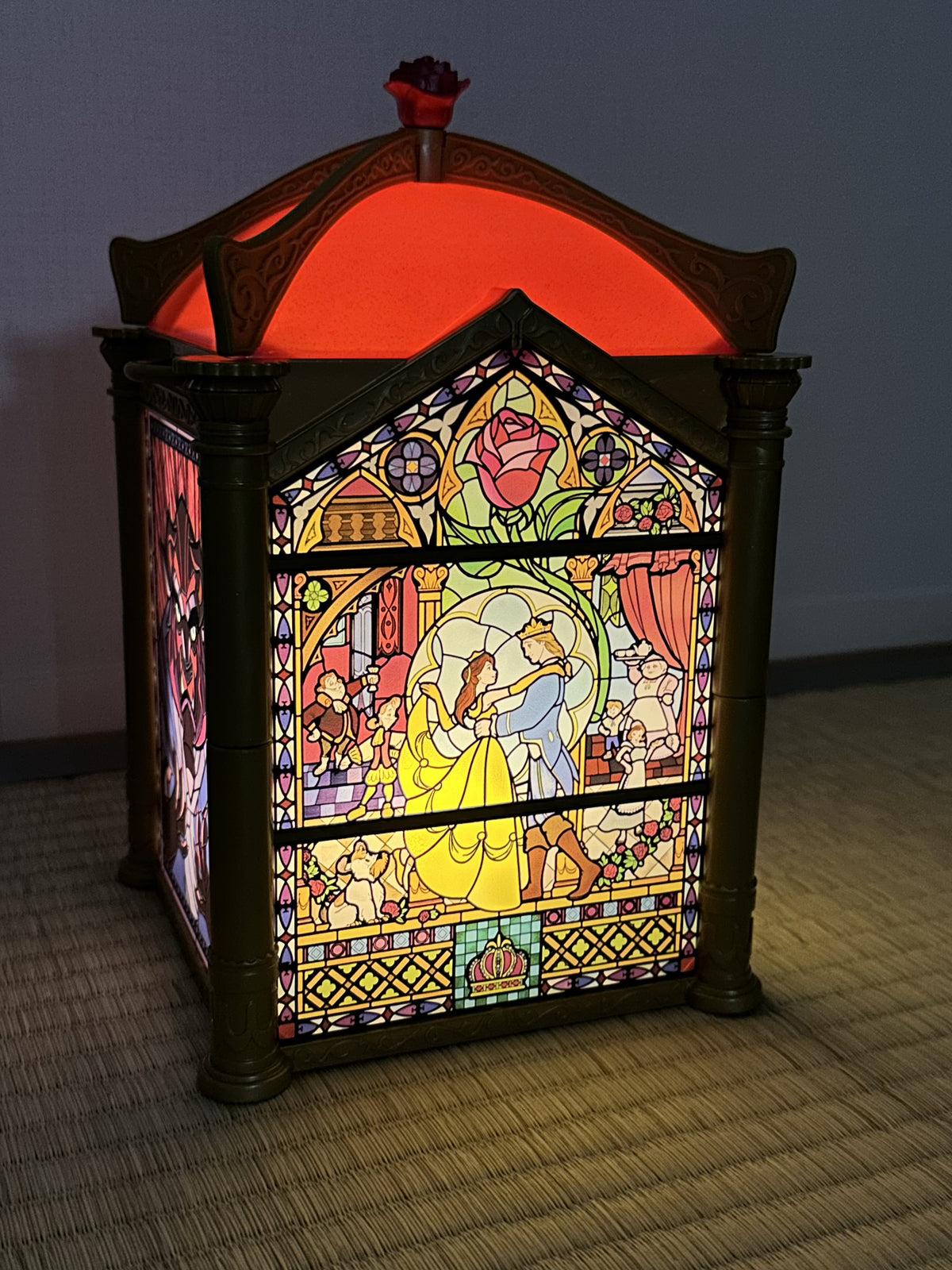 Beauty and the Beast Popcorn Bucket Tokyo Disney Resort Lamp Light with Strap