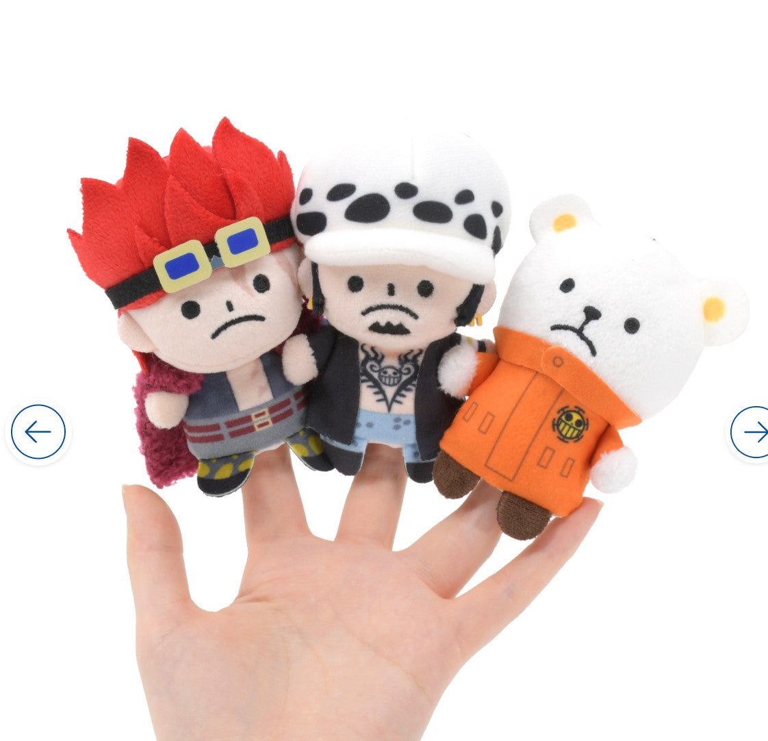 One Piece Base Shop Exclusive Finger Plush Toy with Strap Japan New