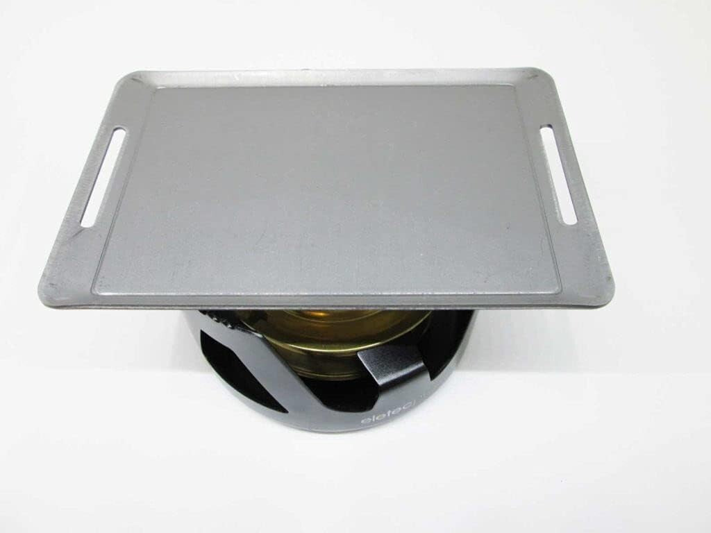 Japanese Camping Tool Mini Iron Plate with Lifter For Hiking Picnic Camp