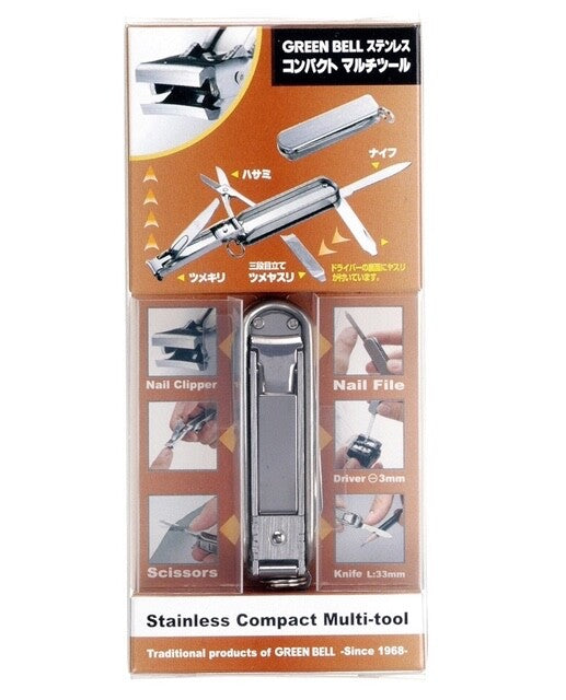 GREEN BELL TAKUMI NO WAZA STAINLESS STEEL CLIPPER COMPACT MULTI-TOOL GT-108