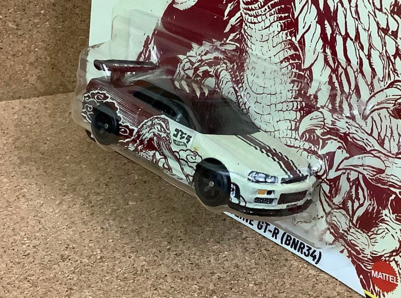 Hot Wheels Premium Pop Culture Godzilla Nissan Skyline GT-R (BNR34) Diecast Car