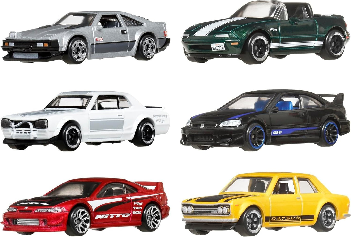 Hot Wheels Street of Japan Multipack Supra Civic Skyline Miata Integra JBY77