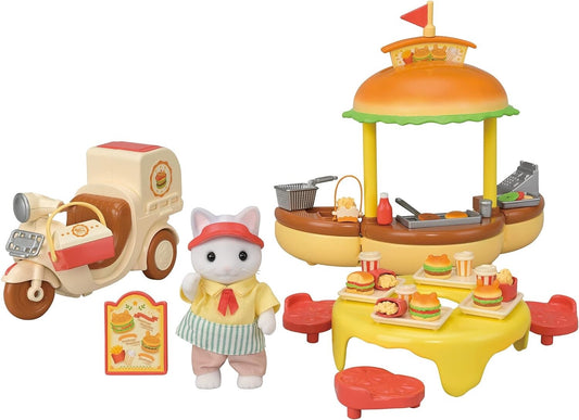 Sylvanian Families Hamburger Wagon Epoch Calico Critters MI-91 Doll House New JP
