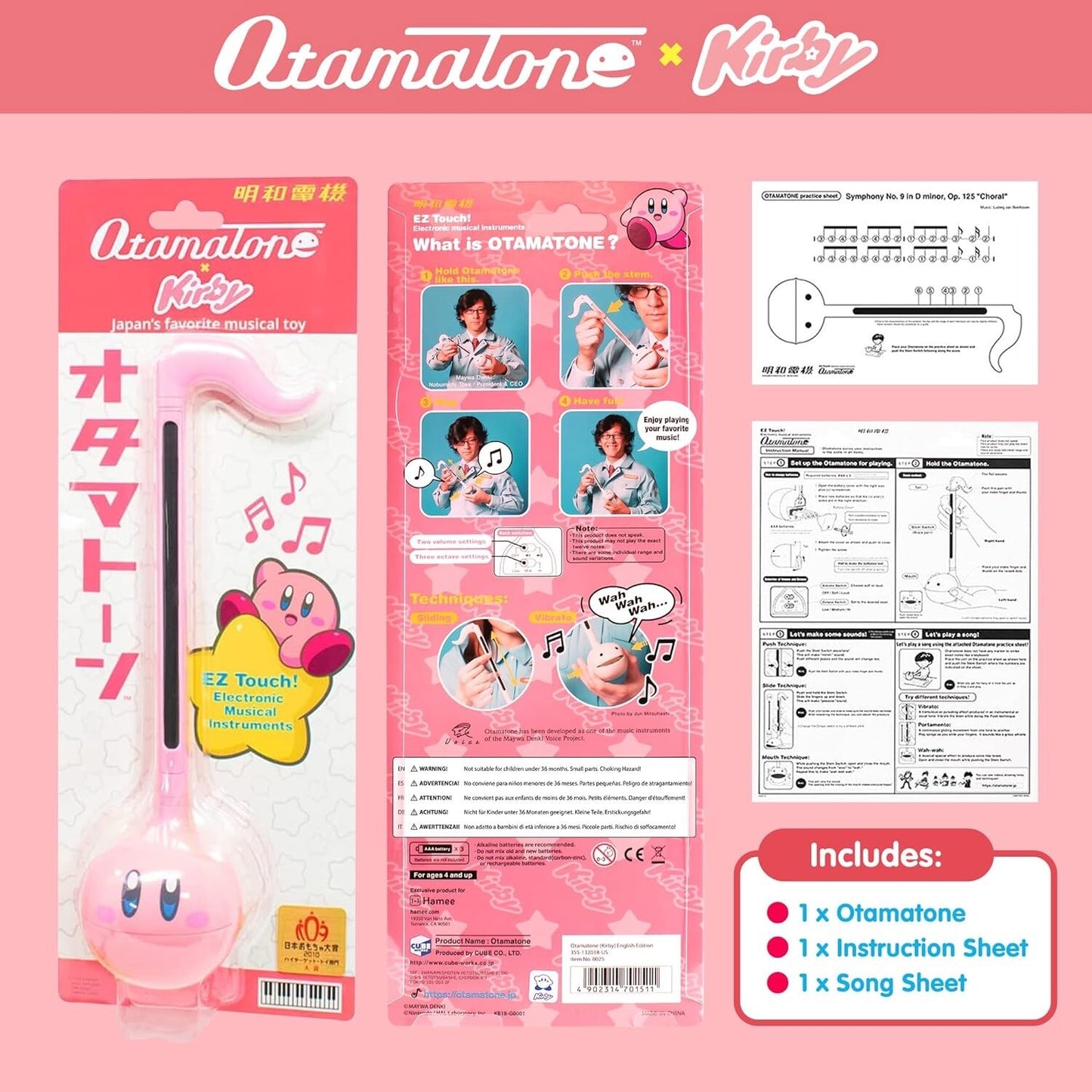Cube Otamatone Series Otamatone Kirby Ver.