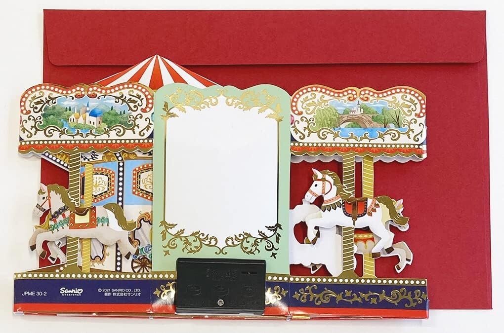 Sanrio Birthday Card Melody Card - Merry-Go-Round Standard