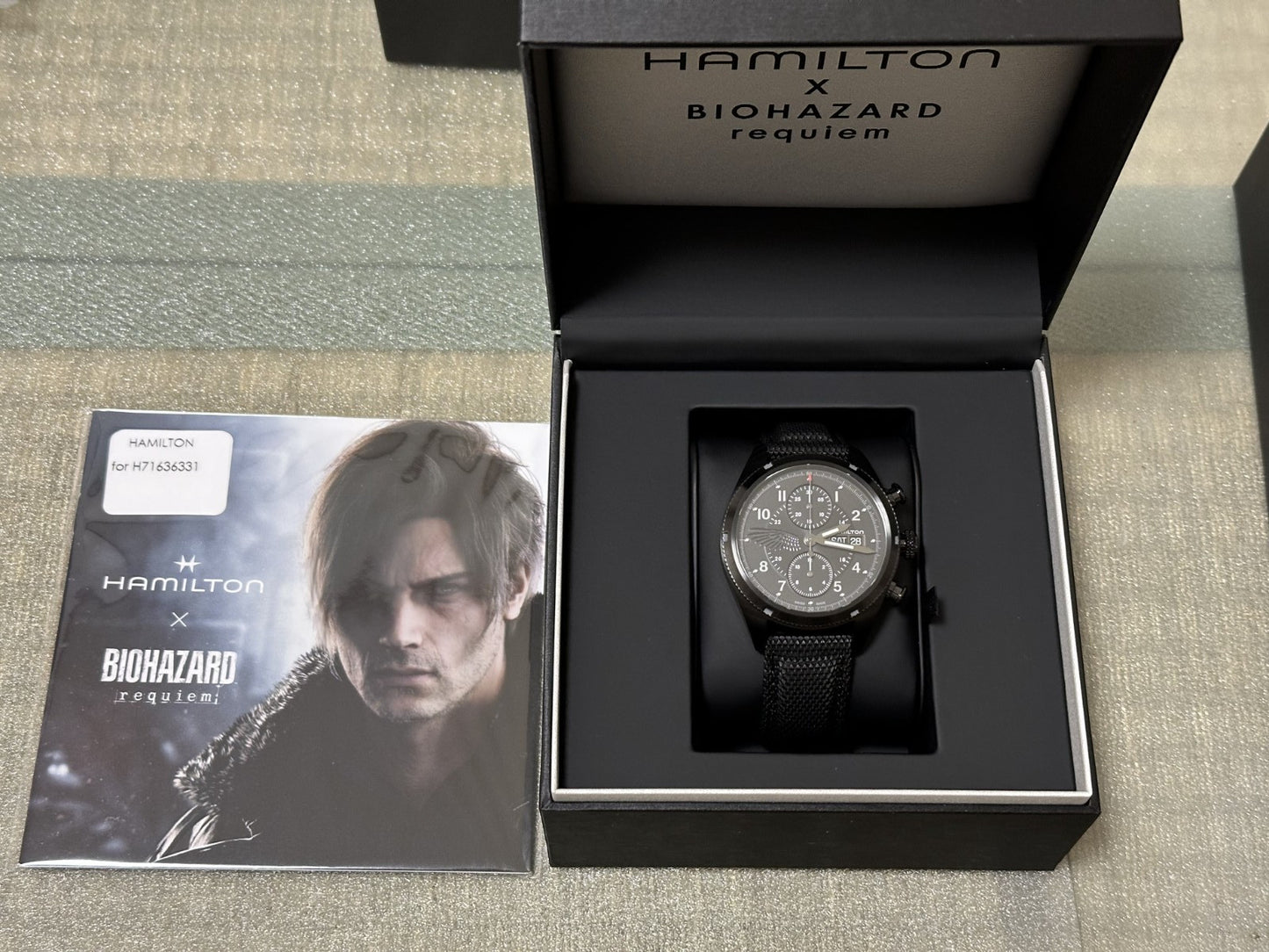 HAMILTON Khaki field Auto Chrono Biohazard Resident Evil Requiem Edition