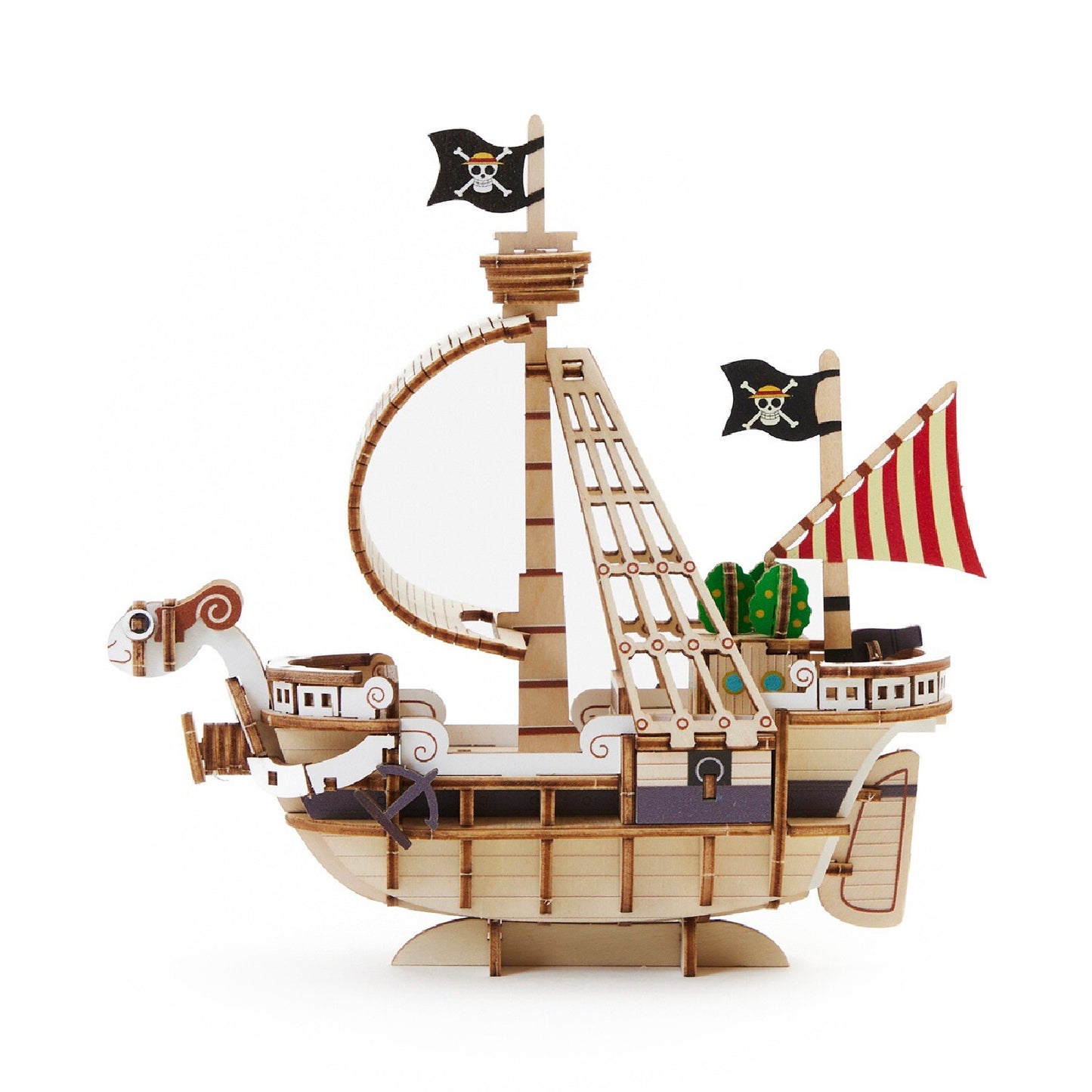 Wooden Art ki-gu-mi ONE PIECE Going Merry Wooden 3D Craft Puzzle Japan F/S NEW