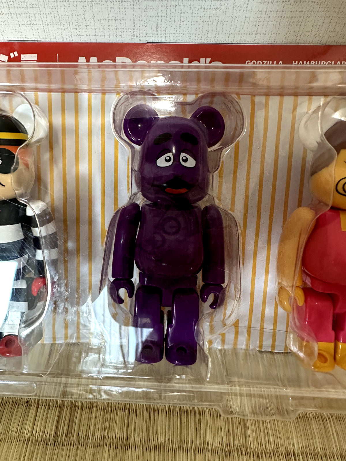 Medicom McDonald's Godzilla BE@RBRICK Bearbrick 150% Collaboration Figure Set