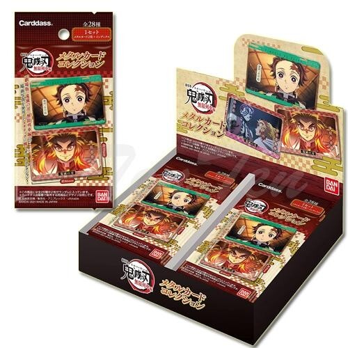 Bandai Demon slayer Kimetsu no Yaiba Metal Card Collection (Pack ver.) BOX Japan