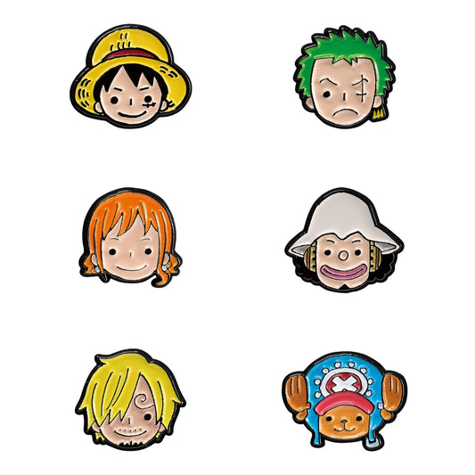One Piece Base Shop Exclusive Metal Face Pins Japan Exclusive New