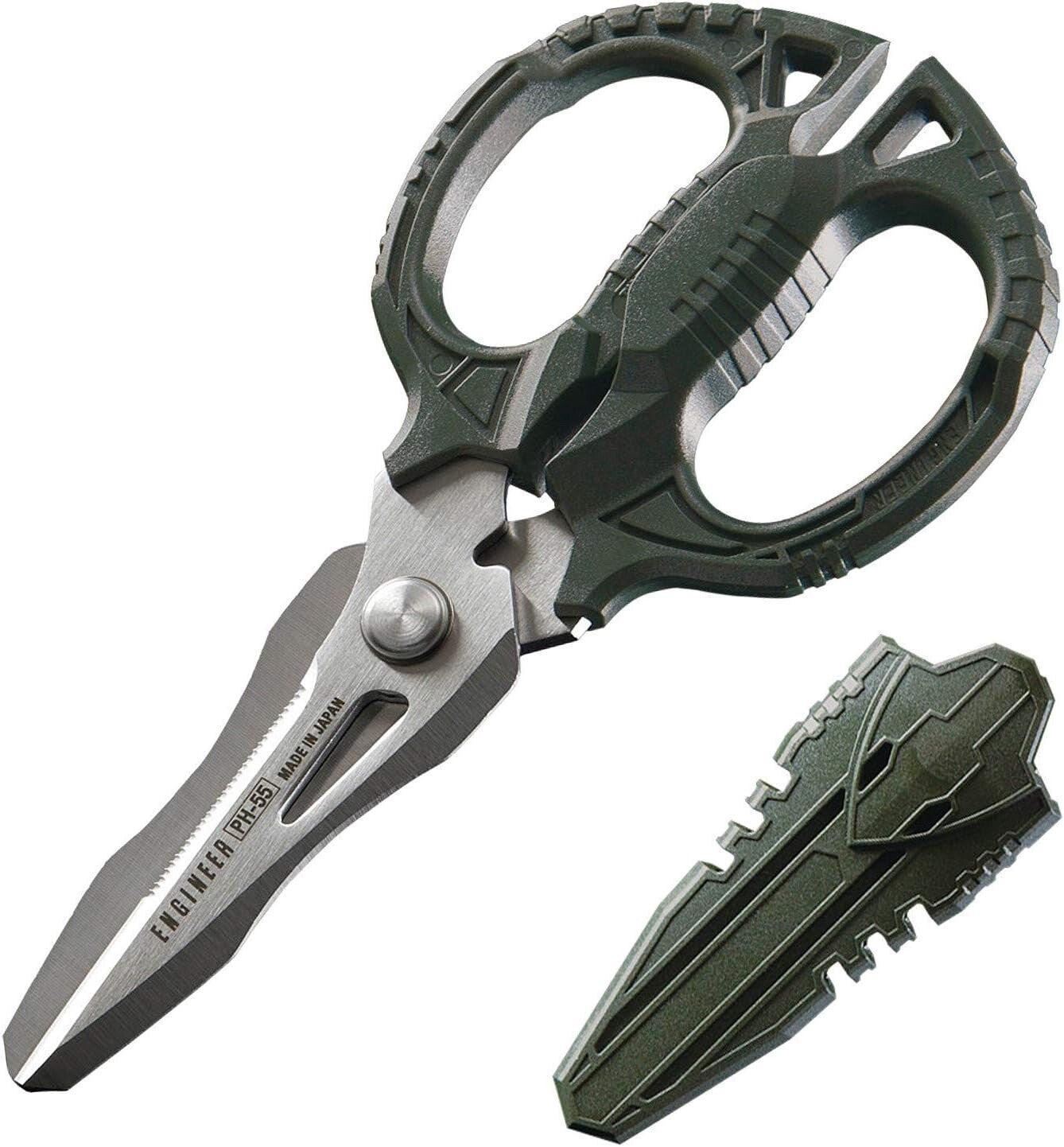 Engineer PH-55 Combination Scissors Stainless Anti rust Wire Cutter Japan