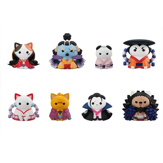 MegaHouse MEGA CAT PROJECT ONE PIECE NYAN PIECE Luffy and Wano Country 8Pack BOX