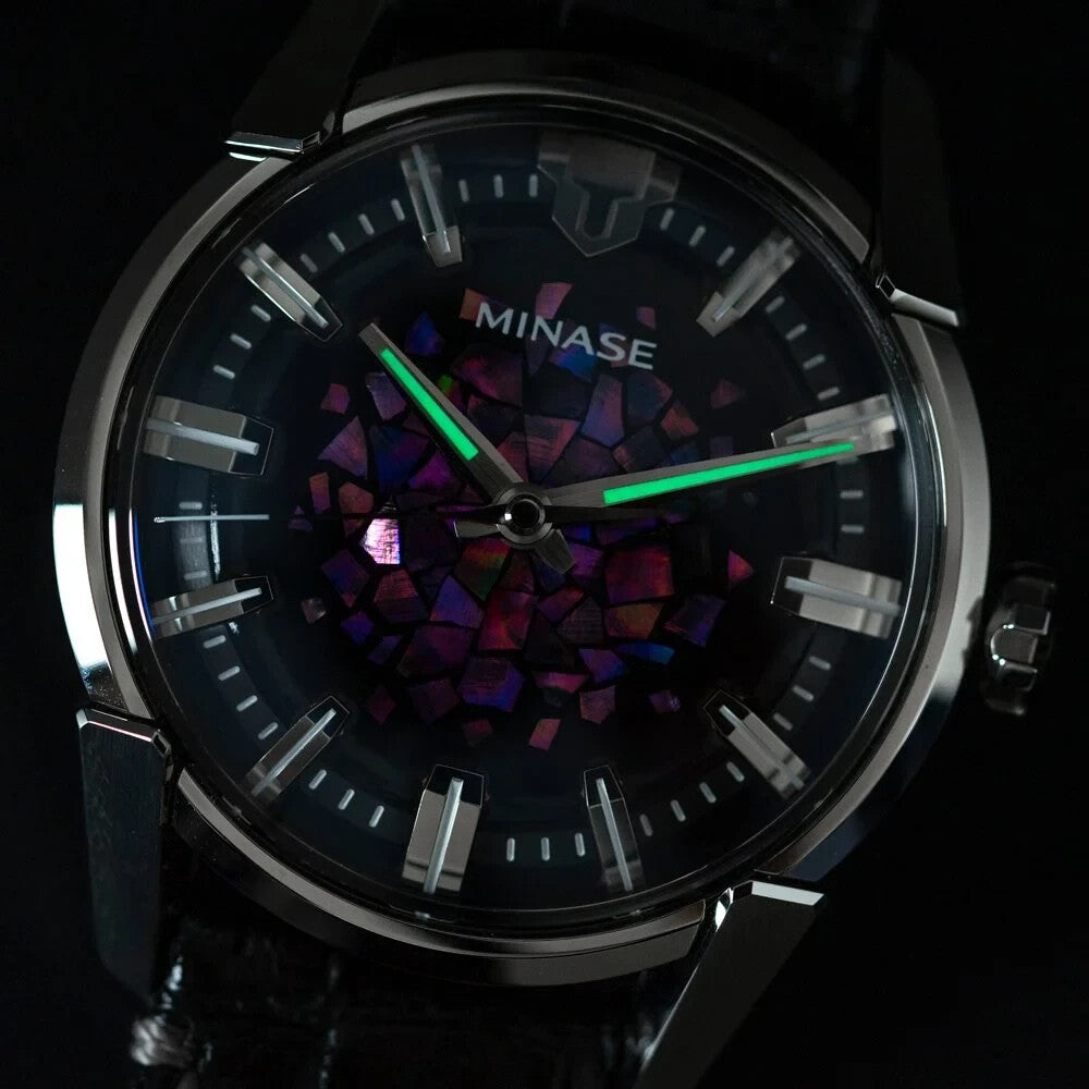 MINASE Divide Urushi Series Rainbow Cloud VM14-LBKKT01-SSD Japan watch
