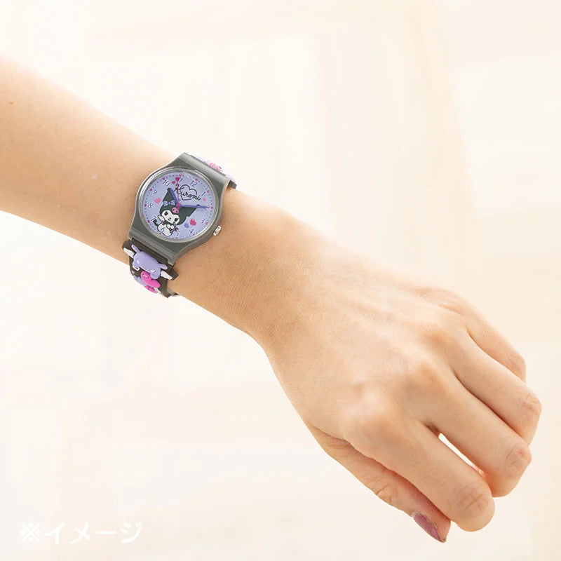 Sanrio Kuromi Women’s Fashion Quartz Rubber Watch – Japan Limited