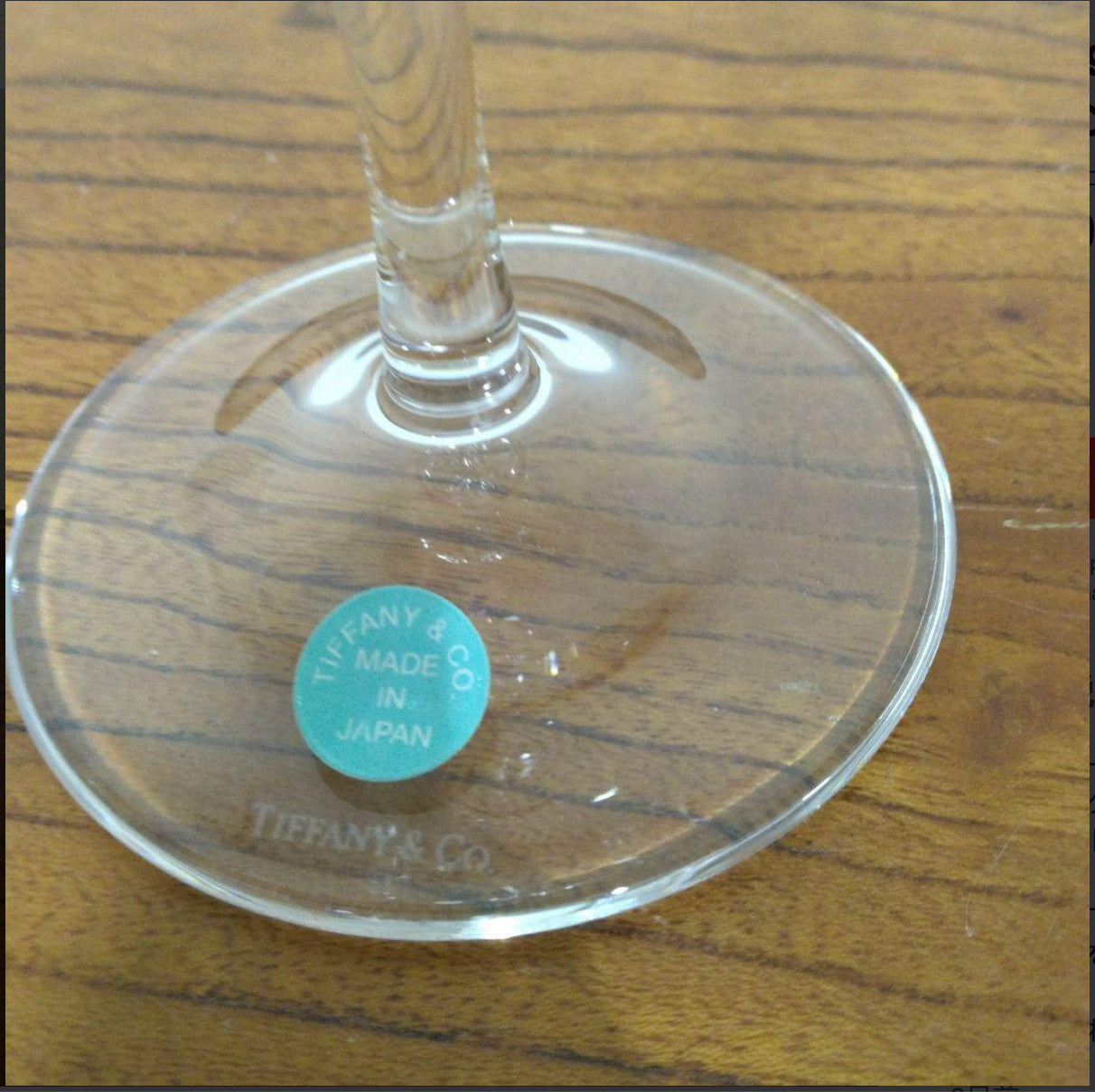 Tiffany & Co Floret Glasses Wine glass pair set with box unused
