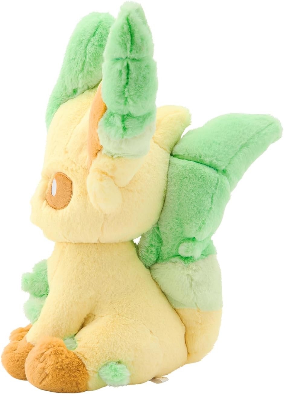 Pokemon Center Original Leafeon Fluffy Hugging Plush toy Comfy Friends JP NEW