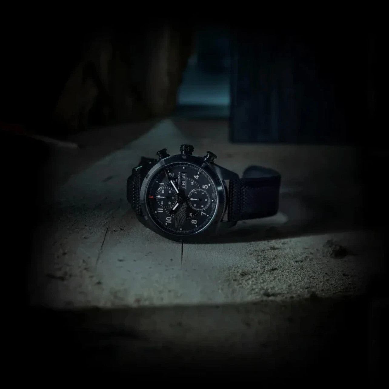 HAMILTON Khaki field Auto Chrono Biohazard Resident Evil Requiem Edition