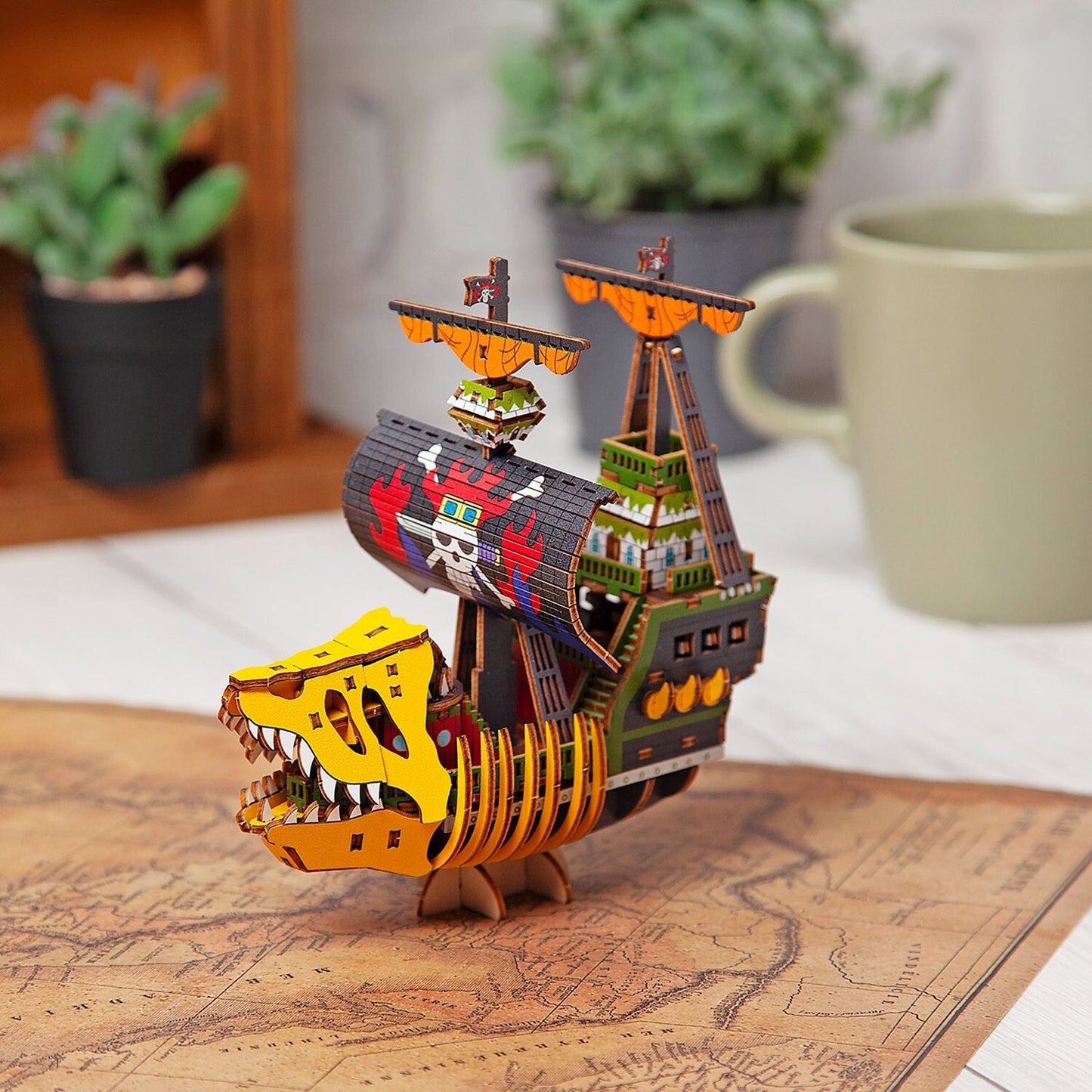 ki-gu-mi x ONE PIECE Victoria Punk Wooden Art 3D Puzzle KID Pirates from Japan