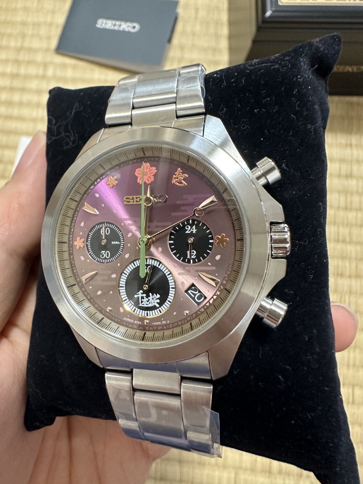 Seiko x Hatsune Miku Senbonzakura collaboration watch with music box