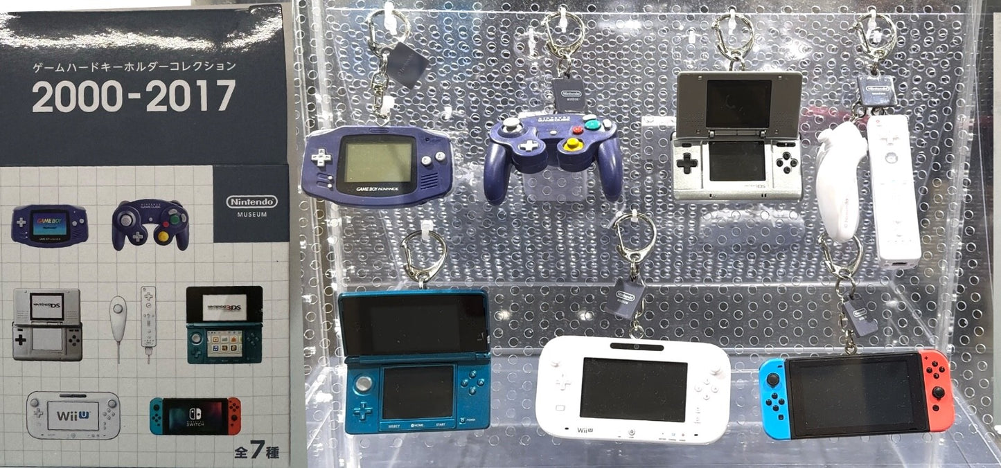 Nintendo Museum Game Hardware Keychain Collection 2000-2017 Complete Set of 7