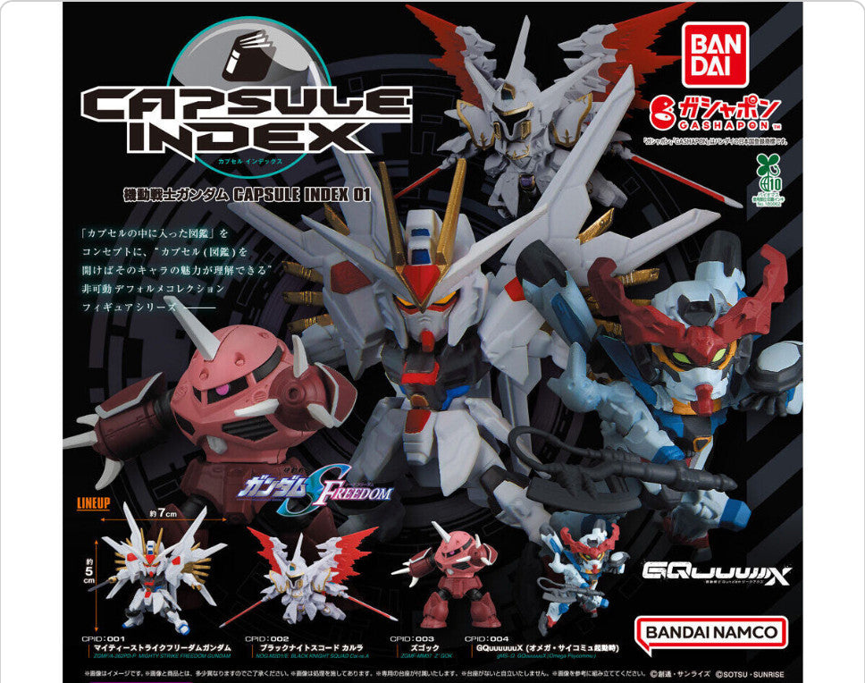 Mobile Suit Gundam CAPSULE INDEX 01 Capsule Toy BANDAI